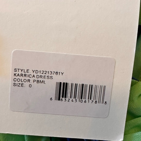 Likely NWT SZ O Karrica Green and Blue Floral  midi/ maxi Dress‎ - Picture 8 of 16